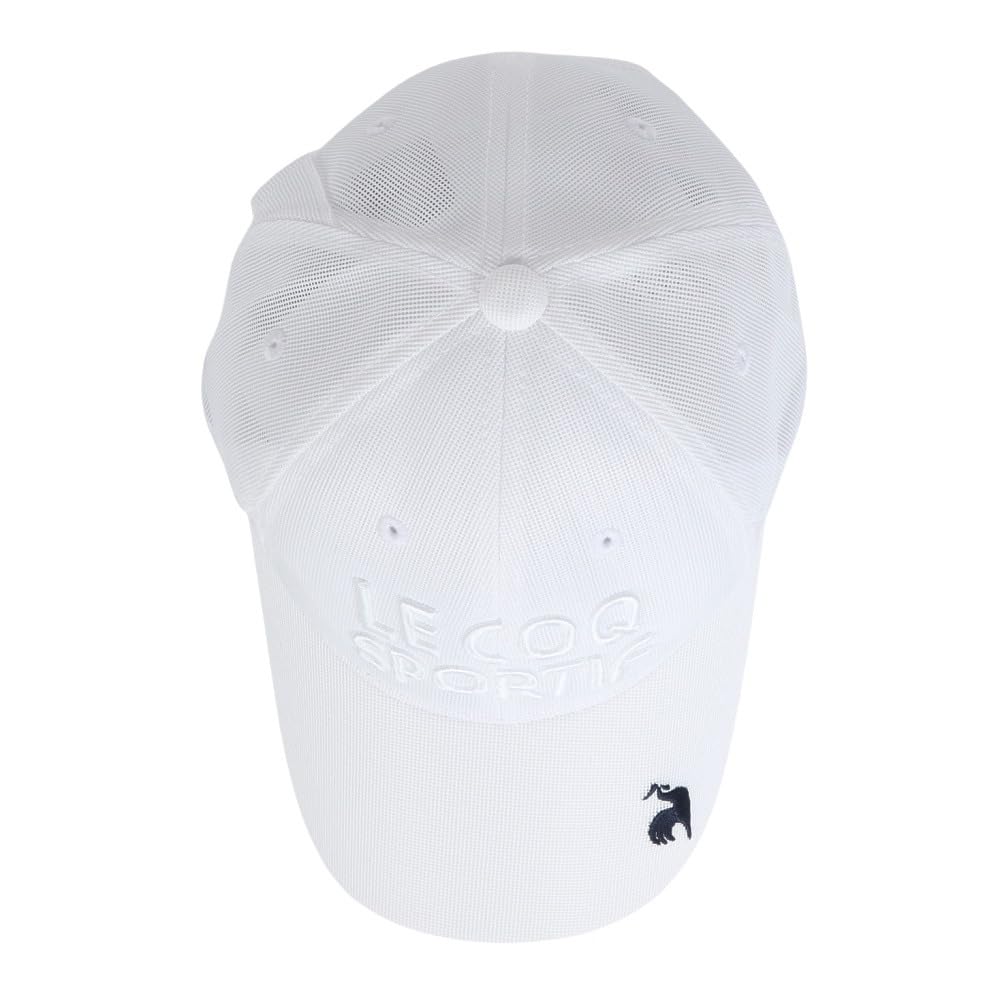Кепка Coq Sportif, держатель для футболки, солнцезащитные очки, папка, водоотталкивающая, подходит для легкого дождя, сетка, вентиляция, удобная, для гольфа QGBXJC08 WH00 [Le Golf]