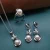 Корейский стиль мода хит продаж простое жемчужное ожерелье серьги комплект ювелирных изделий невесты