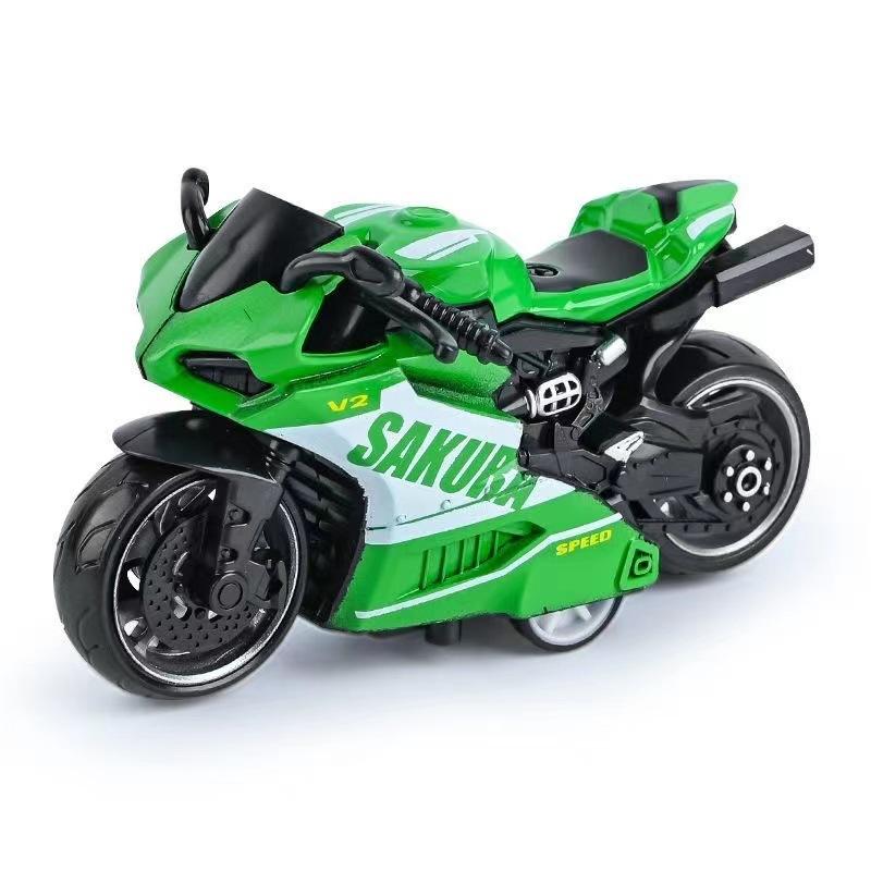 Сплав Мини Мотоцикл Машина Игрушки Металл Sakura-V2 Инерционный Скоростной Мотоцикл Коллекция Гоночных Машин Фигурки Для Детей Взрослых Подарок