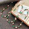 Vintage Natural Chalcedony Baroque Freshwater Pearl Grandmother Green Quartzite Necklace Clavicle Chain
