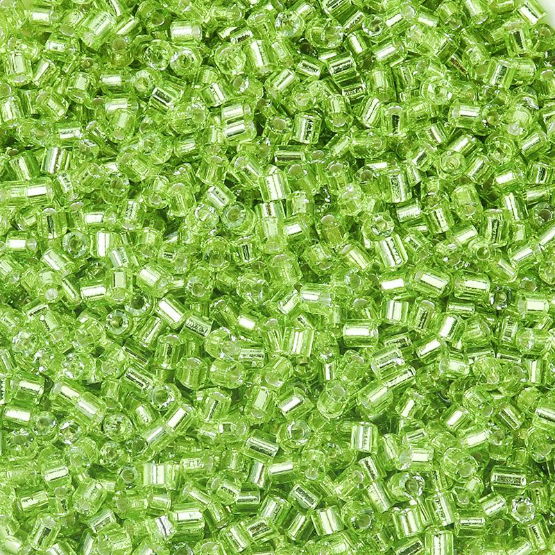 Silver-Plated 2.5mm Colored Glass Seed Beads for DIY Bracelets and Beading Projects