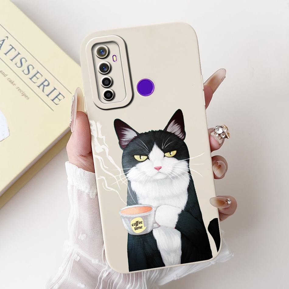 Для Realme 5 5i 5s 5 Pro Милый Мультяшный Кролик Панда Мягкий Силиконовый Чехол Для Realme5 5Pro Защита Камеры Ударопрочные Чехлы для Телефона