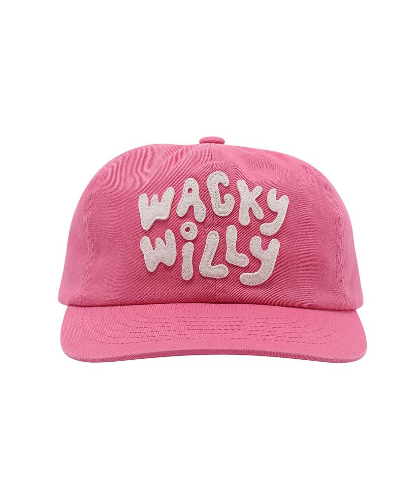 Кепка с полукруглой тульей и аппликацией логотипа WACKY WILLY (3 цвета)