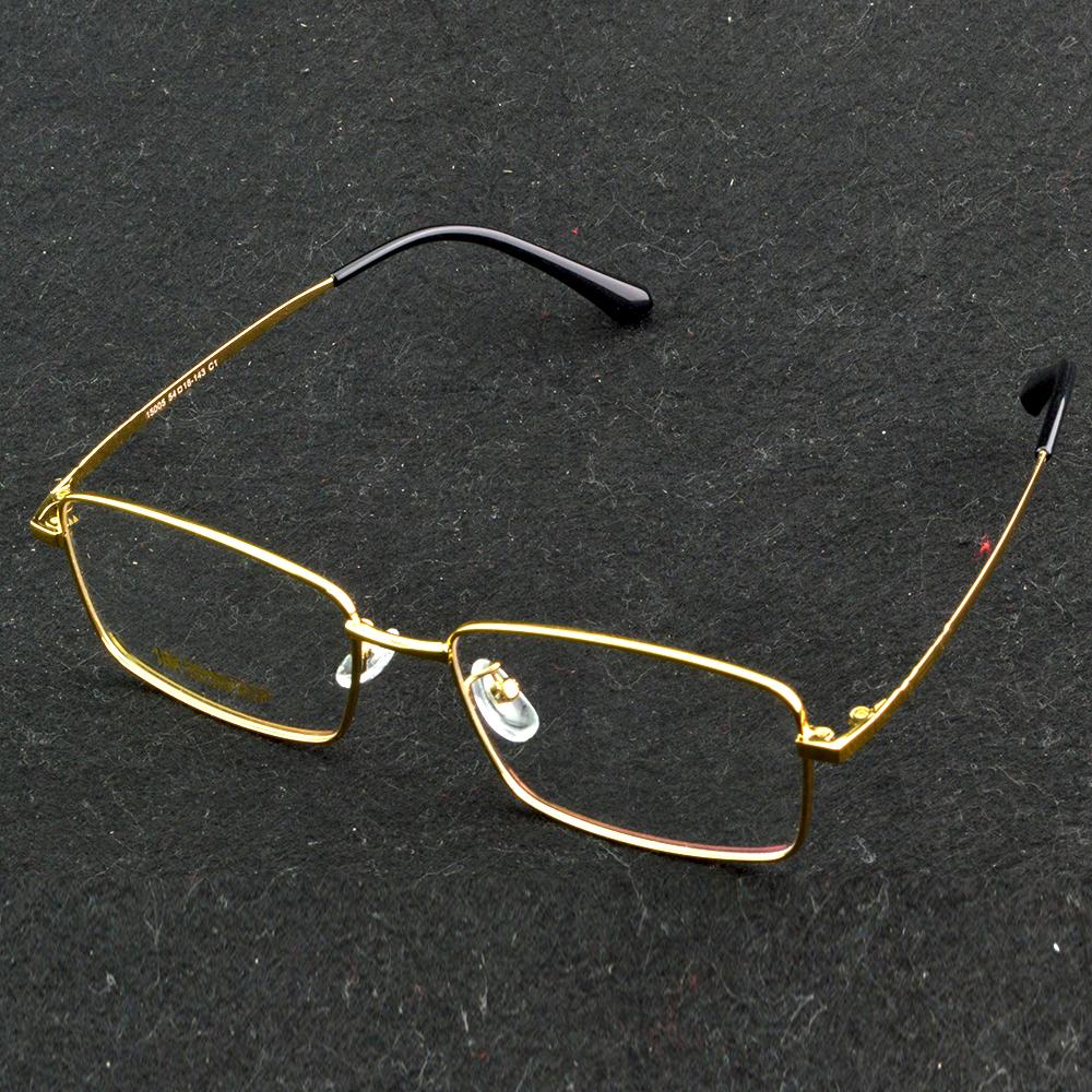 Стильные полуободковые оптические очки Элегантная золотая оправа с антибликовым покрытием, Идеальны для чтения, от +0,75 до +4 диоптрий