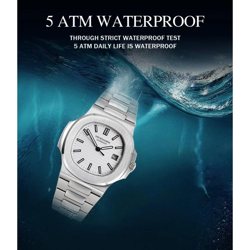 Новые мужские часы Specht&Sohne, механические часы, Япония, Miyota 8215 Movt, розовое золото, нержавеющая сталь, классические часы 5711, водонепроницаемые