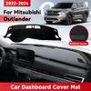 Для Mitsubishi Outlander 2022-2024 автомобильный коврик для приборной панели, солнцезащитный козырек, избегайте света, аксессуары для защиты ковра