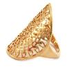 Позолоченное кольцо "Кармен" розовое золото (gold Pink) - 25х29 мм