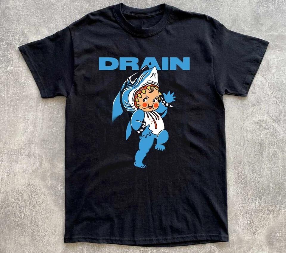 NEW Drain Band Short Sleeve Black All Size Gift Fan T-shirt OM119
