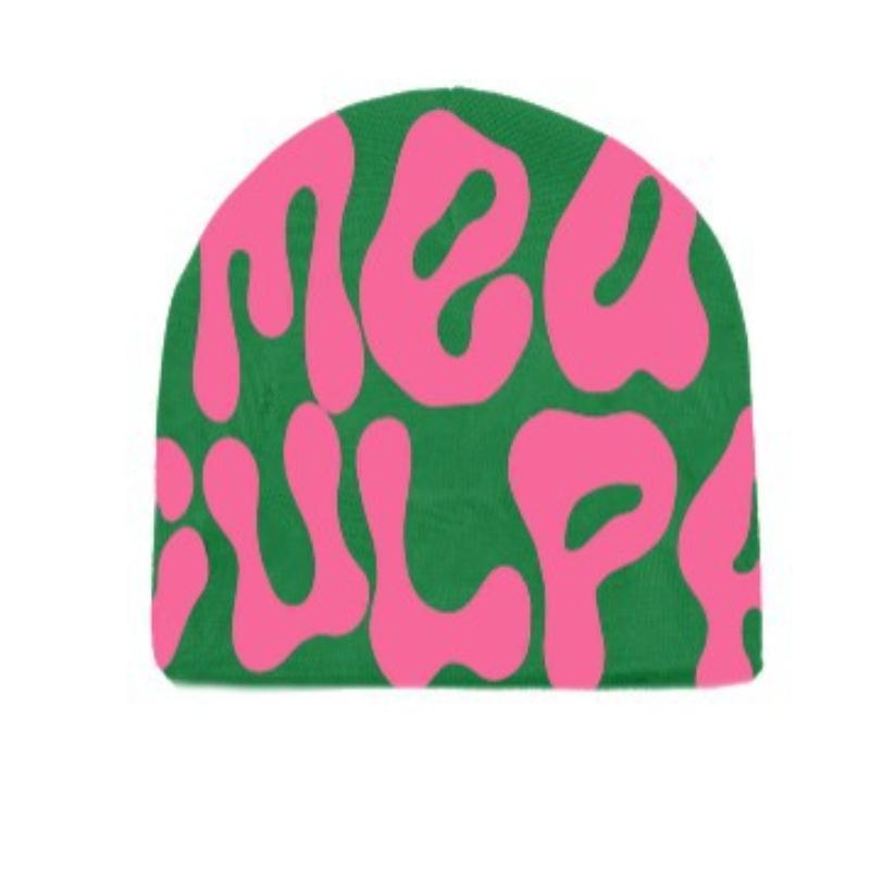 Зимняя теплая жаккардовая вязаная шерстяная шапка с надписью Y2K, модный пуловер для мужчин и женщин