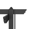 Gazebo Pergola 4x4 m with Retractable Canopy, 8 Screws and 8 Stakes in Aluminum, Polyester and Metal, White