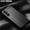 KEYSION Противоударный чехол для Samsung M54 5G M14 5G с текстурой кожи, мягкая силиконовая задняя крышка для телефона Galaxy A24 4G A14 LTE F14