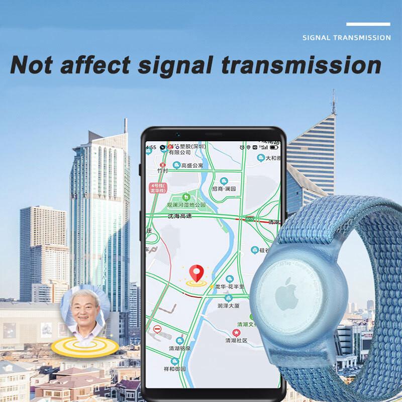 Нейлоновая петля для Apple Airtag, держатель, браслет с защитой от царапин, регулируемый браслет для AirTag, локатор, трекер, чехол