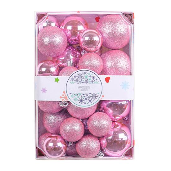 26 шт., 4/5/6 см, набор елочных шаров, яркие цвета, рождественские подвески, шары, украшения, украшение для новогодней вечеринки