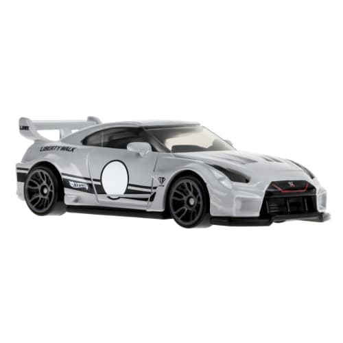 Hot Wheels Basic Car LB-Silhouette Works GT Nissan 35GT-RR Ver.2 Vehicle Toy, Diecast Car, Ages 3 and Up, White, HXR28