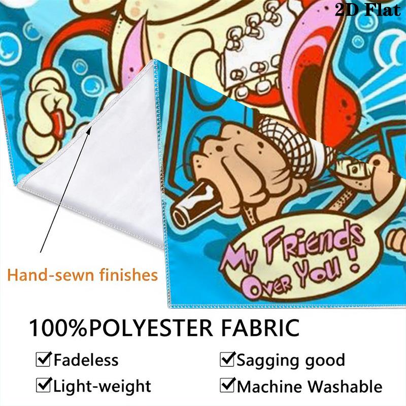 Ren & Stimpy Show Characters Pattern Home Decor Tapestry, Wall Hanging, Decorative RV Wall Cloth.ZGT0914079