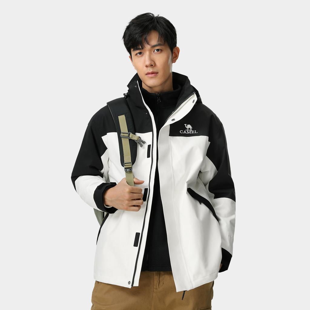 CAMEL Hiking Breathable Abrasion Resistant Cooling UV Protection Waterproof Windproof Thermal Windbreaker Jacket Unisex A33CA31150