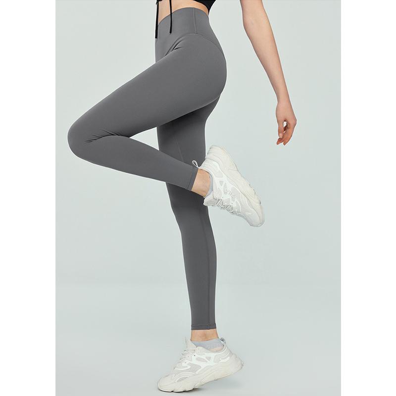 Штаны для йоги женские с высокой талией, цельные штаны для фитнеса без бокового шва, спортивные леггинсы с подъемом бедер