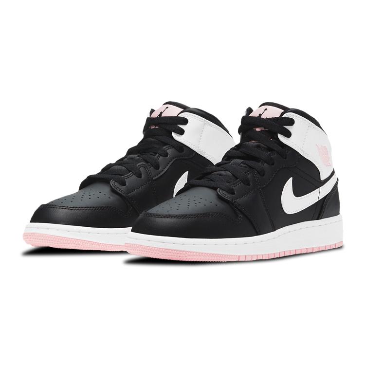 Jordan 1 Mid 'Арктический розовый черный' GS 555112-061