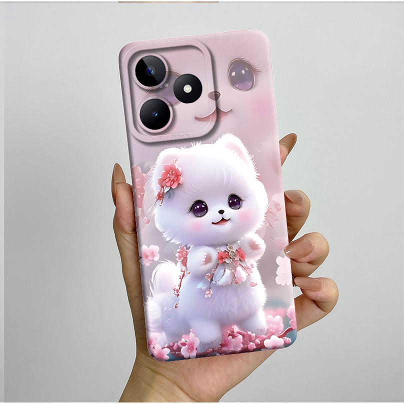 Чехол для Realme C51 C53 RMX3830 RMX3760 Красивый Цветок Полностью Задняя Крышка для RealmeC51 C53 C61 C63 C 51 S Мягкий Силикон Funda
