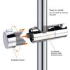 Регулируемый держатель для душевой лейки, универсальный кронштейн, хромированный держатель для душевой лейки, зажим-слайдер