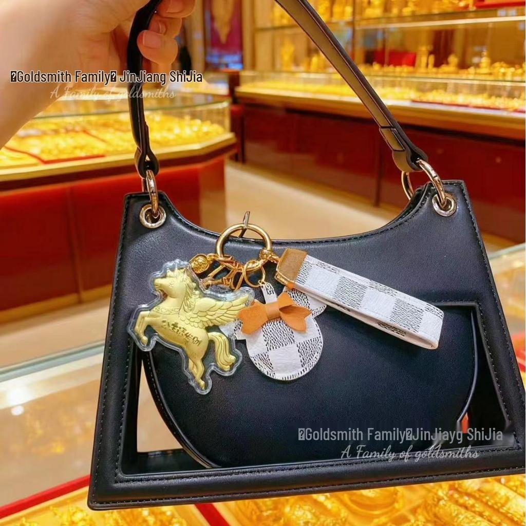 Кулон-брелок Пегас из золота 999 пробы - Подарок в стиле принцессы