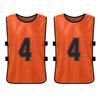 6PCS Kid S Football Pinnies Quick Drying Soccer Jerseys Youth Sports Scrimmage Basketball Team Training Numbered Bibs