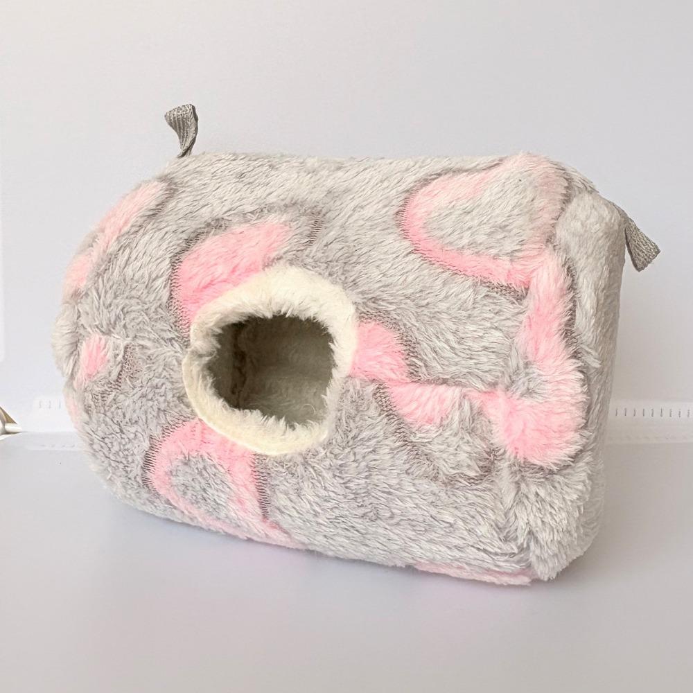 Теплый гамак для хомяка Утолщенный плюшевый Кроватки для белки Спальный мешок для питомца Аксессуары для клетки