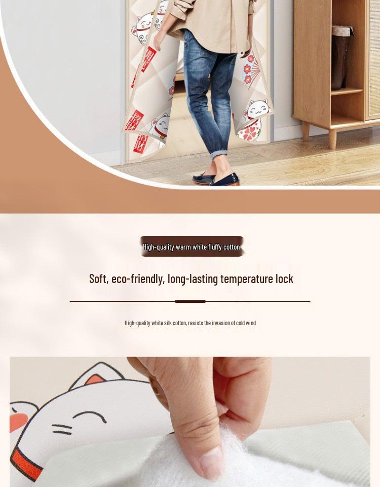 Утепленная магнитная штора на дверь: Зимний ветрозащитный и самоклеящийся