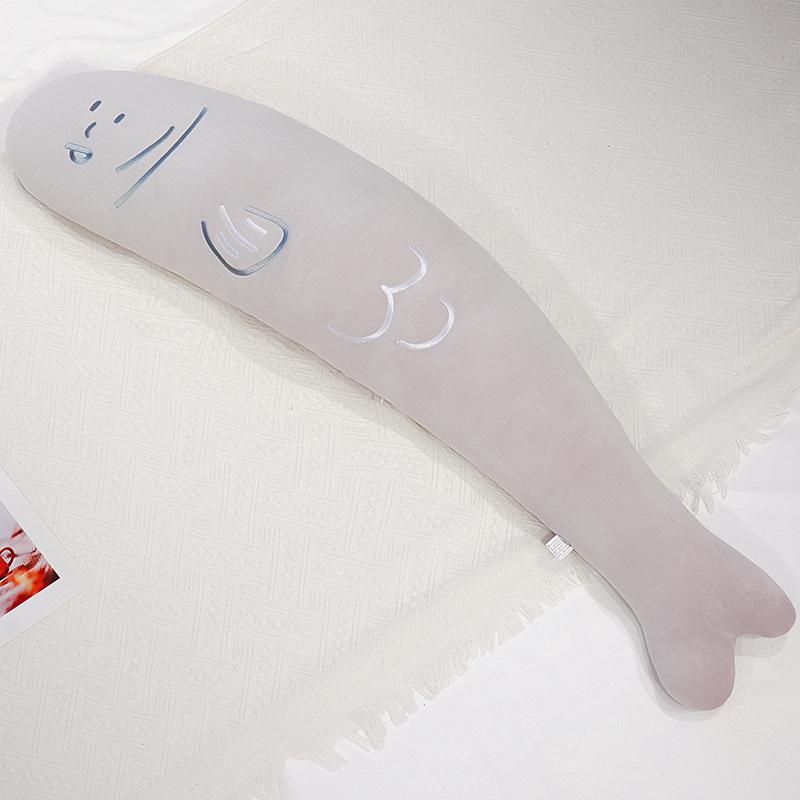 Длинная подушка-рыба, девочки спят на кровати, тряпичная кукла для ног, кукла соленая рыба, спящая на боку, плюшевая игрушка для мальчика