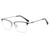 Titanium alloy anti-blue glasses men's classic business half-frame glasses popular with myopia glasses frame