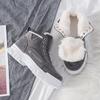 Ladies Casual Shoes Lace-up Fashion Sneakers Platform Snow Boots Winter Women Boots Thickened Warm Plush Women's Cotto Shoes
