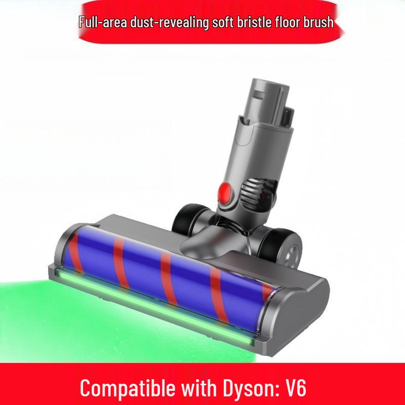 Электрическая напольная насадка Dyson-совместимая, зеленая, с подсветкой для обнаружения пыли, для V6-V11, V15