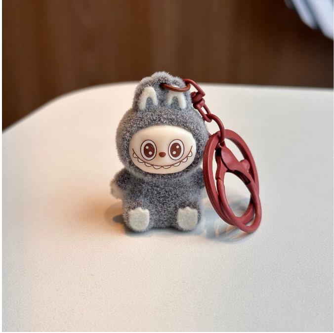 Новая сумка украшение брелки брелоки плюшевый Лабубу брелок подвеска, плюшевая тканевая фигурка украшение для сумки брелки брелоки