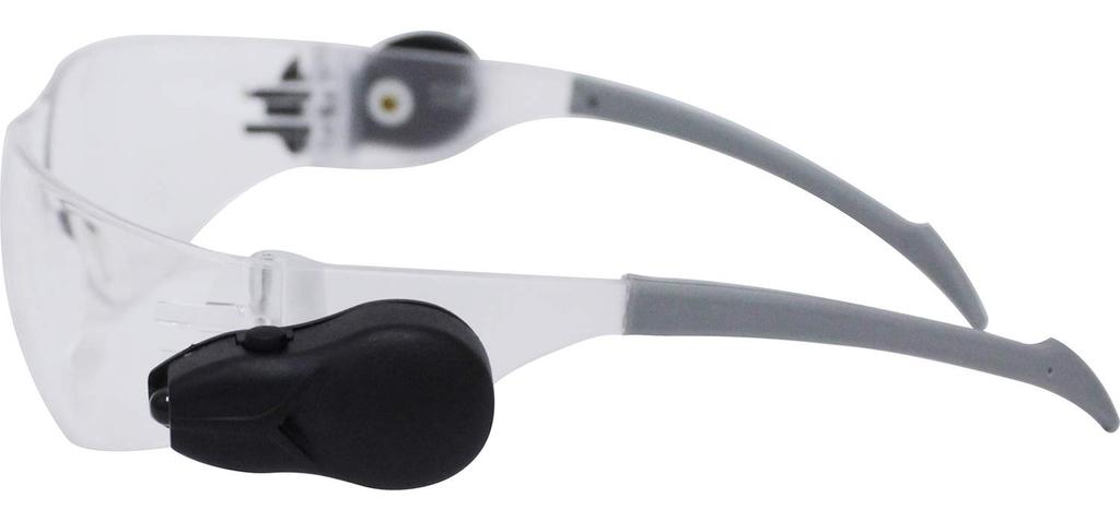 SK11 LED Safety Glasses, Clear, 99.9% UV Protection, Anti-fog Processing, SLG-1, Night Work, Night Fishing, Etc.