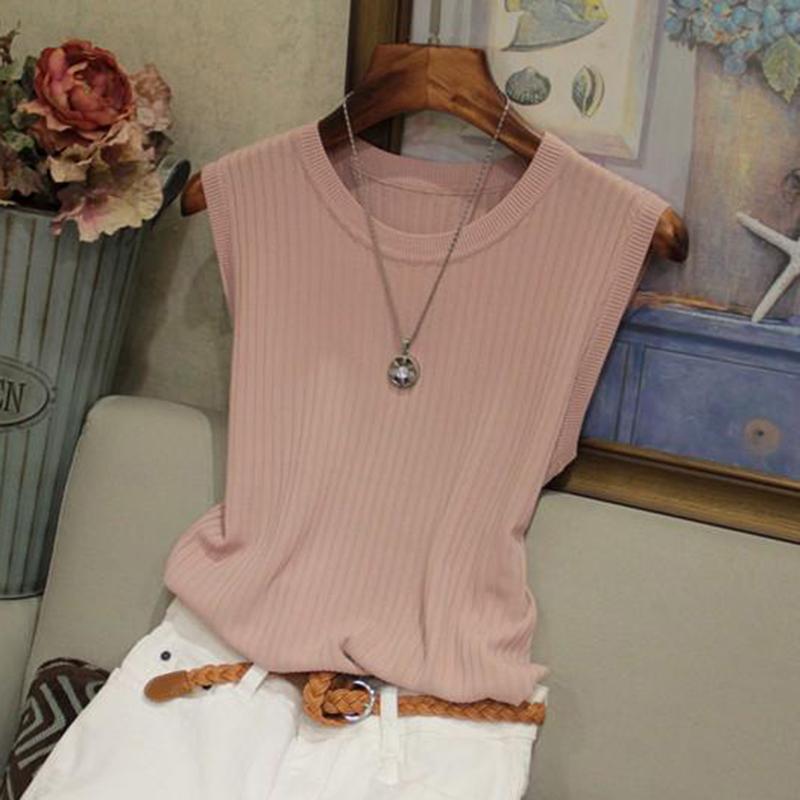 Летняя женская блузка без рукавов, топы, тонкая шелковая женская футболка, женская модная новая белая футболка больших размеров, женская