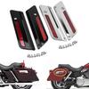 Мотоциклетные черные хромированные ABS накладки на защелки кофров для Harley Touring Electra Street Glide Road King FLH FLT FLHR FLTR 1993-2013