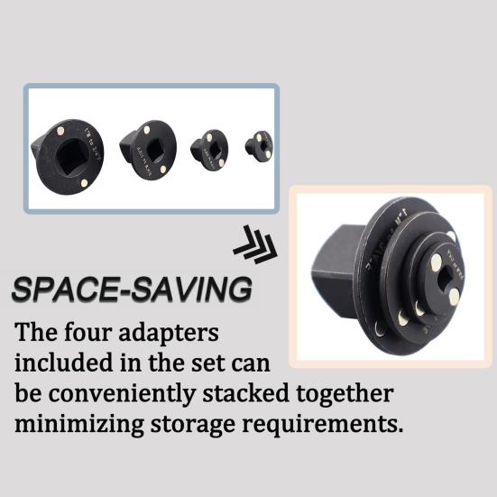 1/4 шт. Низкопрофильные ударные переходники Высокопрочная долговечная конструкция Быстрые точные Универсальные приводы Набор переходников для трещотки