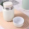 Solid Color Portable Vacuum Flask Sending Thermal Water Bottle Cute Mini Thermos Cup  Coffee Tea