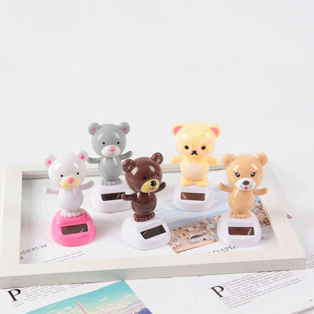 Пластиковая кукла с качающейся головой на солнечной энергии, животное на солнечной энергии для автомобиля, танцующая игрушка на солнечной энергии, кукла в подарок