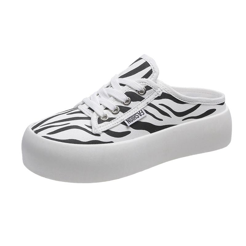 Универсальная парусиновая обувь на шнуровке, женские повседневные кроссовки на толстой подошве, женские студенческие дышащие туфли без каблука для ленивых женщин