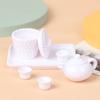 6Pcs/Set 1:12 Dolls House Miniature Cups & Pot Set Direction Furniture Toys