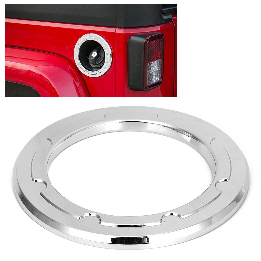 Декоративная защита автомобиля Кольцо крышки топливного бака Подходит для Jeep Wrangler 20072017