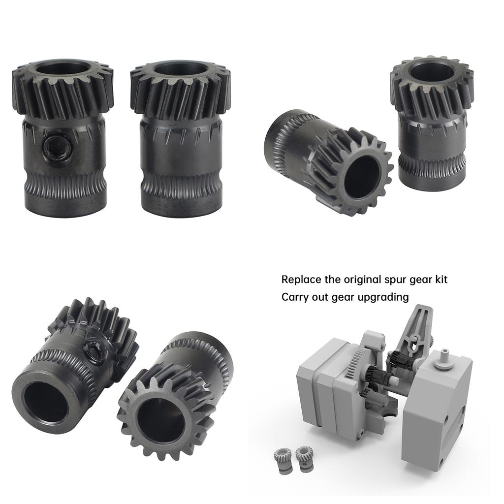 Винтовая шестерня, высокопрочная штампованная сталь, шестерни, обновленные детали 3D-принтера для мини-экструдера V1 V2 с двойной шестерней Sherpa
