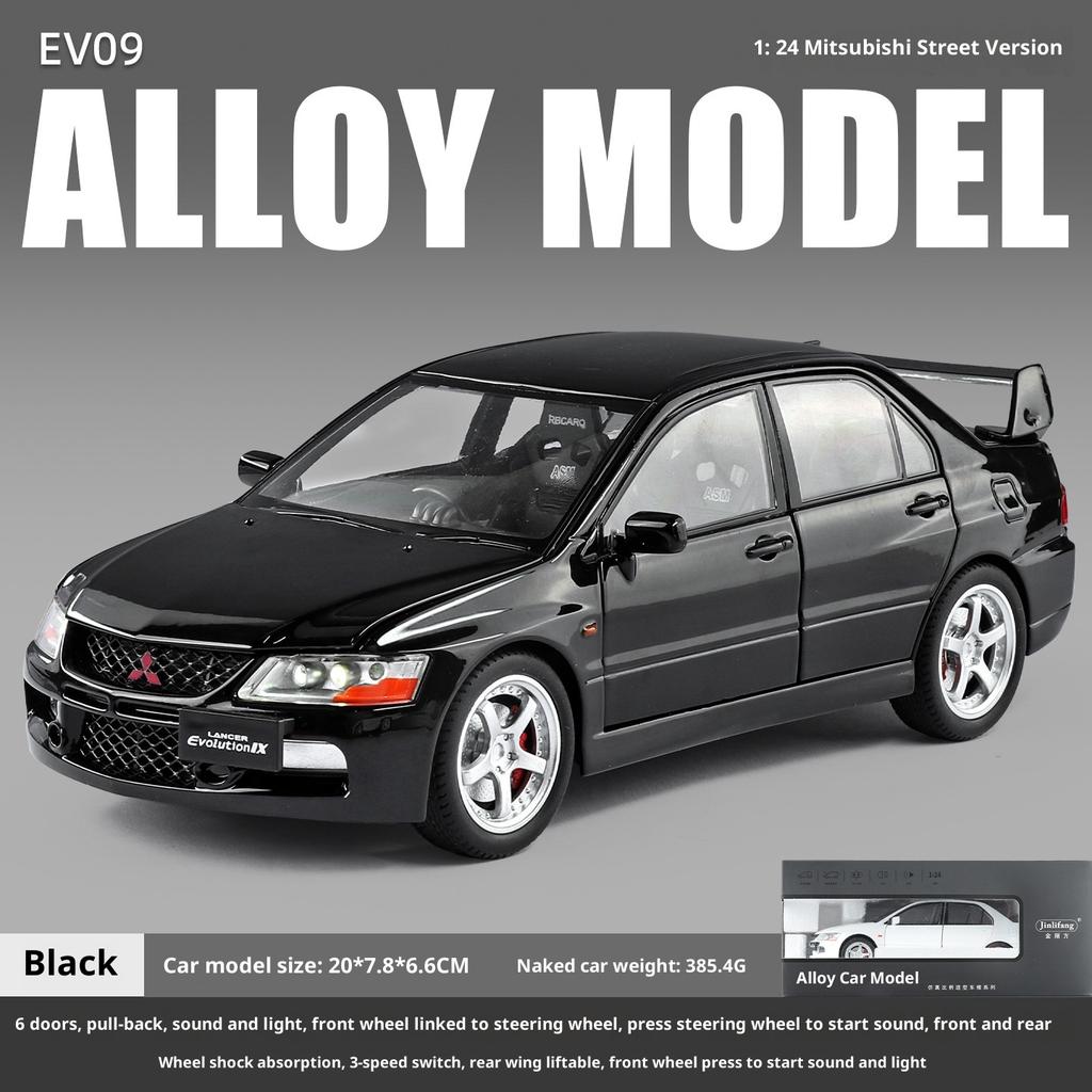 Симуляция 1/24 Масштаб Mitsubishi EV09 Уличная Версия Сплав Модель Автомобиля Коллекция Украшение Игрушечный Транспорт Детский Мальчик Подарок Миниатюрный