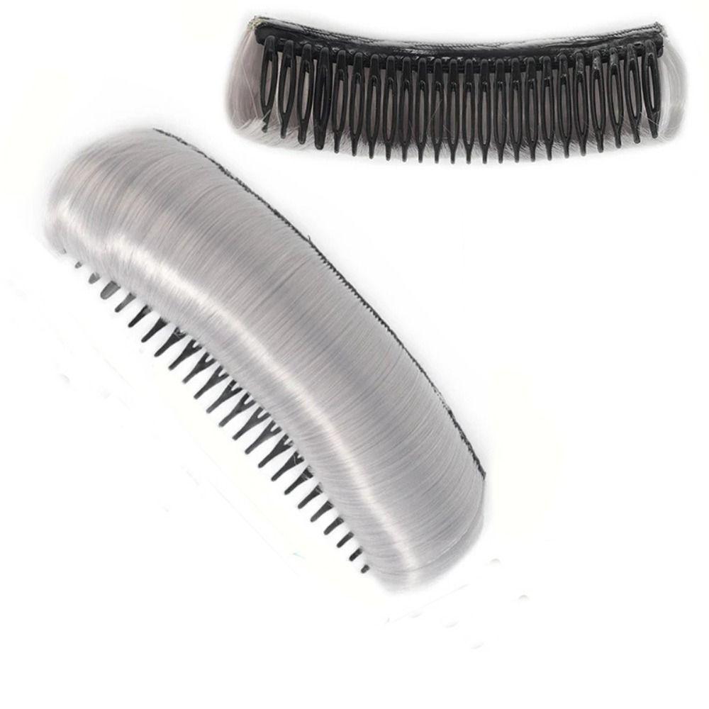 False Hair Clip Fluffy Hair Clip Pad Synthetic Hair Wig Cushion Invisible Hair Bun Women