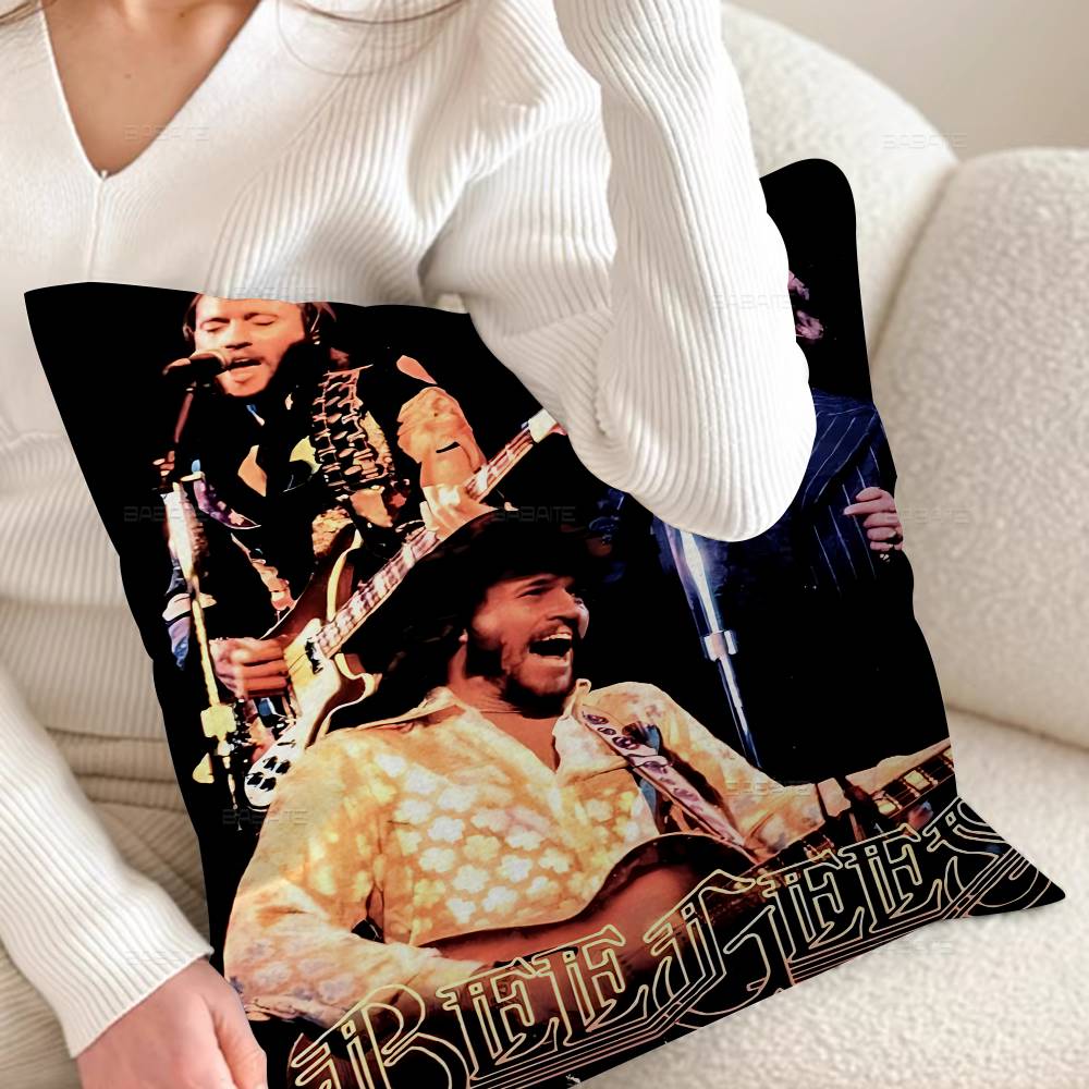 Крутая Подушка B-bee G-gees 45*45см Наволочка Декоративная Наволочка Домашняя Наволочка Для Подушки Дивана