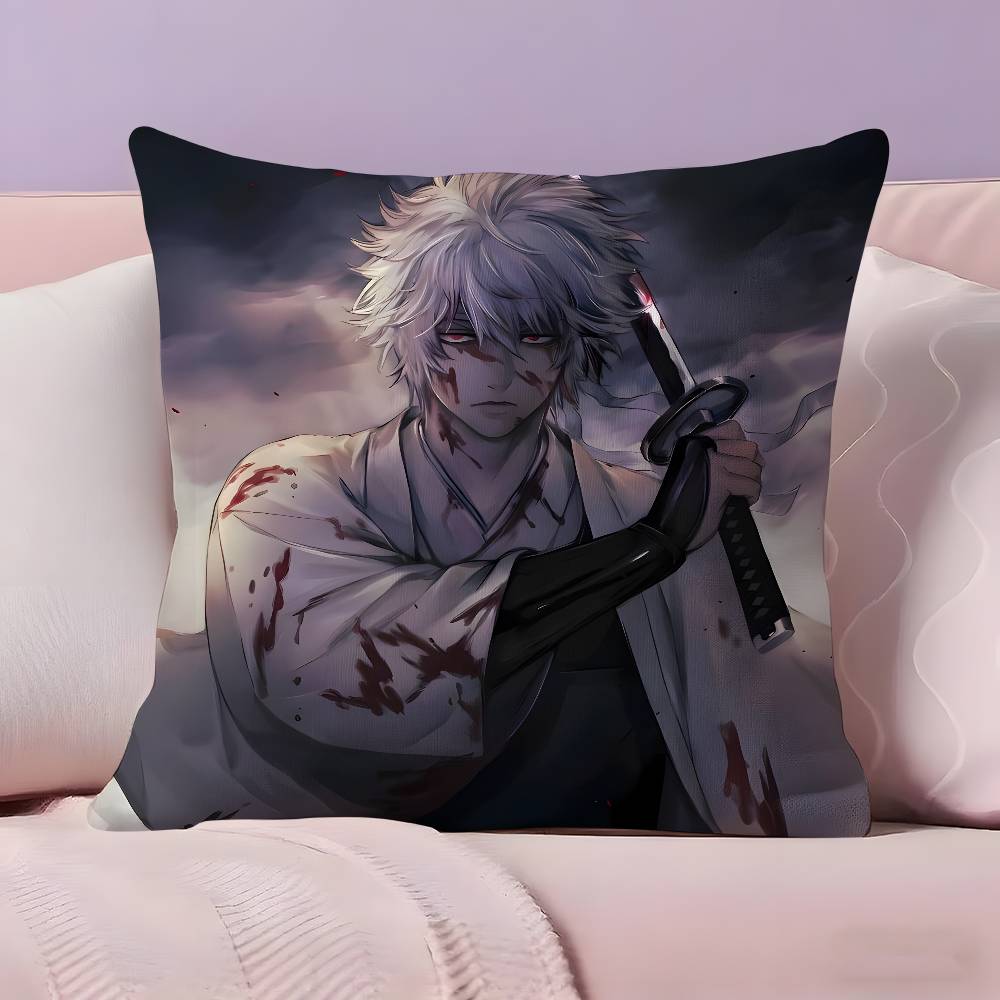 Аниме G-Gintama Наволочка Ультрамягкая Кожевенная Ткань Облакоподобный Комфорт и Скрытая Молния