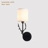 E14 Wall Lamp Cloth Iron Art Electroplating Wall Light for Home Hotel Bedroom Bedside Night Lights Christmas Antler Lamp