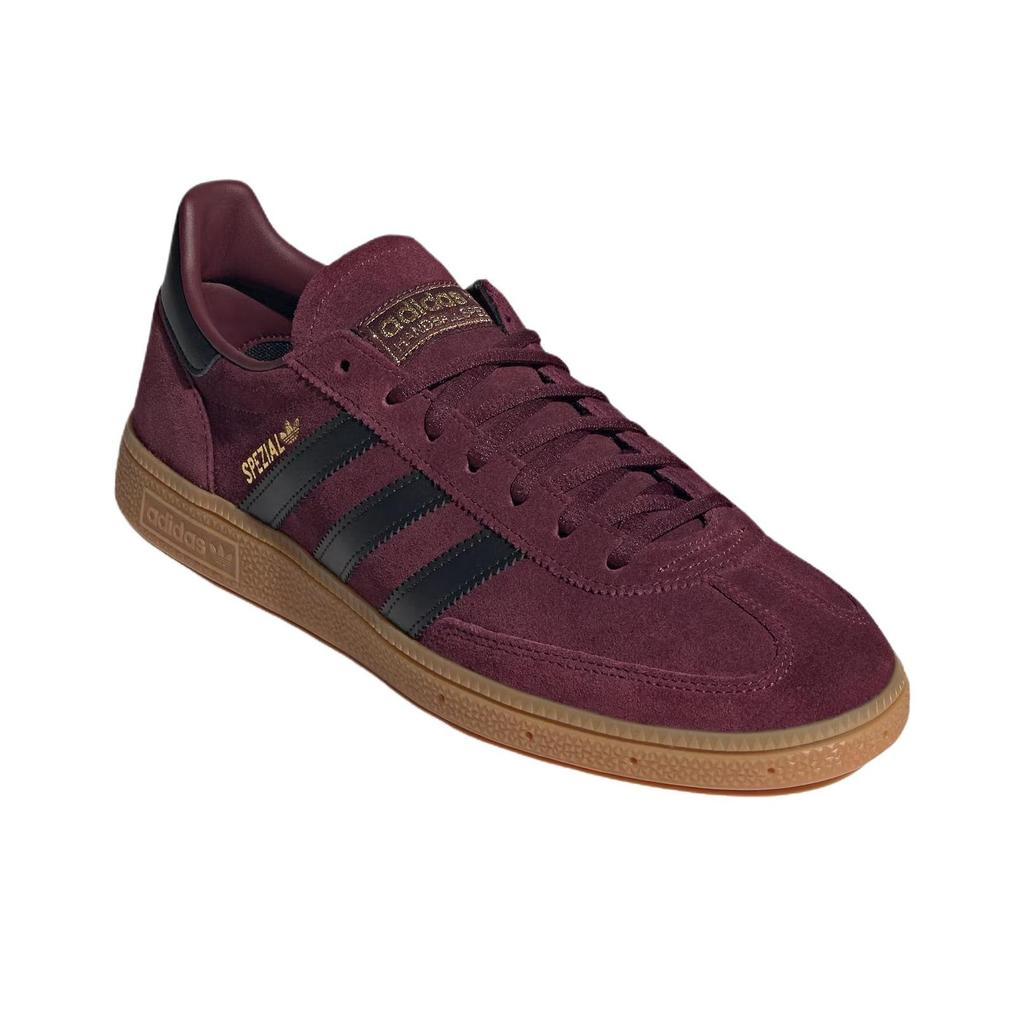 Adidas Handball Spezial Maroon Unisex Sneakers Red Core-Black Gold-Metallic JR3848