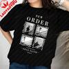 Streetwear Retro 80s Order Band T-shirt Pattern Printed T-shirt Casual Short Sleeve Plus Size
